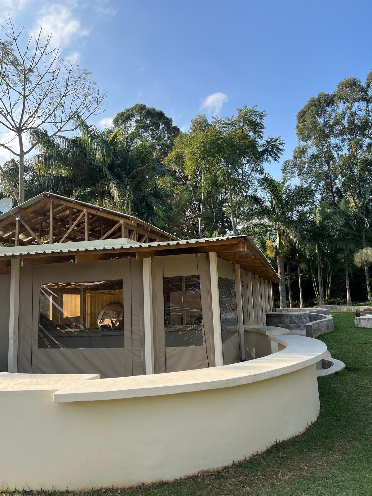 Tented event pavilion
