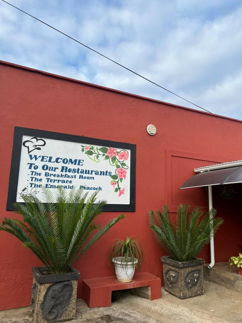 Welcome to our restaurants sign